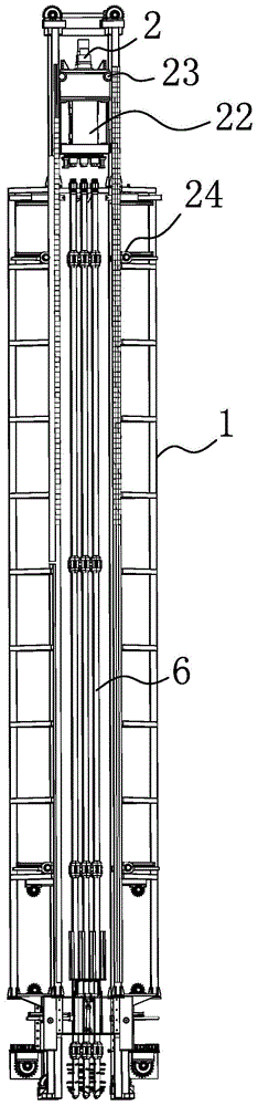 Drill pipe dismounting device for pile driver
