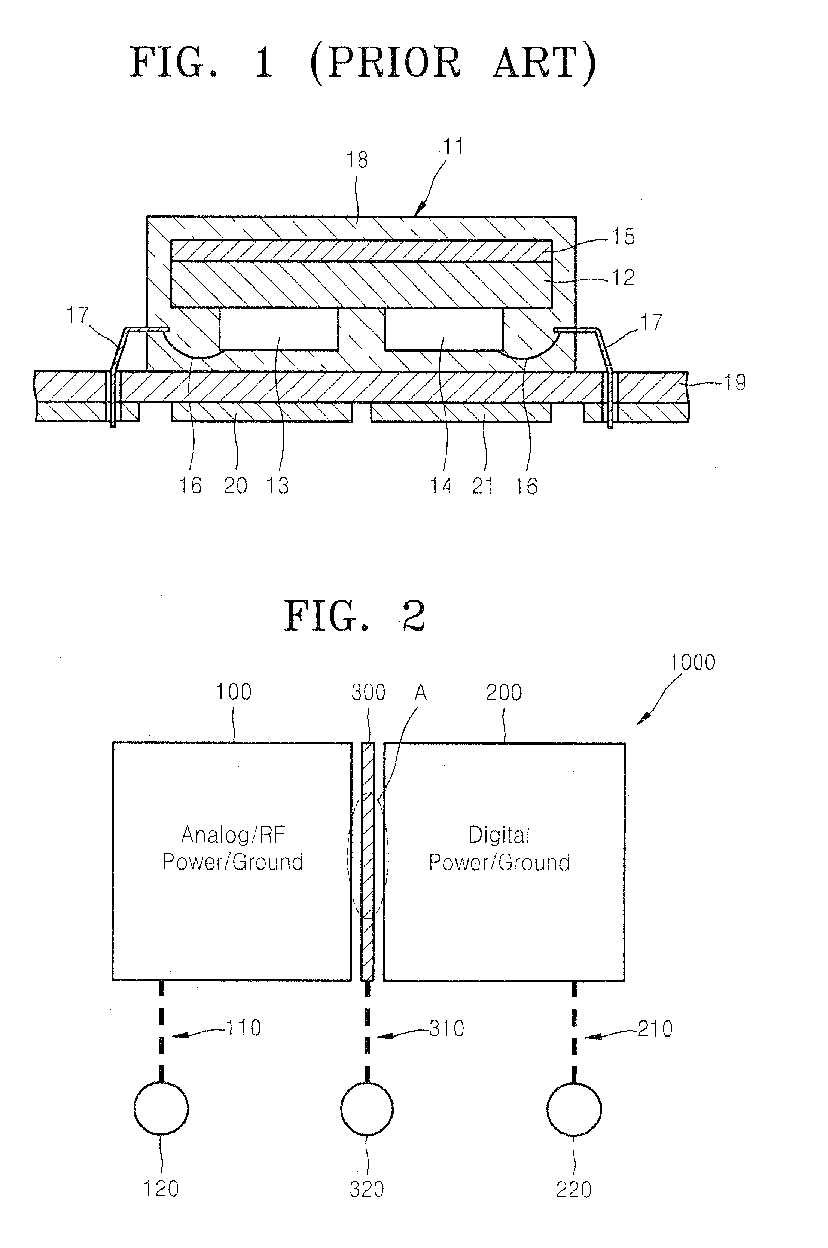 Multi-ground shielding semiconductor package, method of fabricating the package, and method of preventing noise using multi-ground shielding