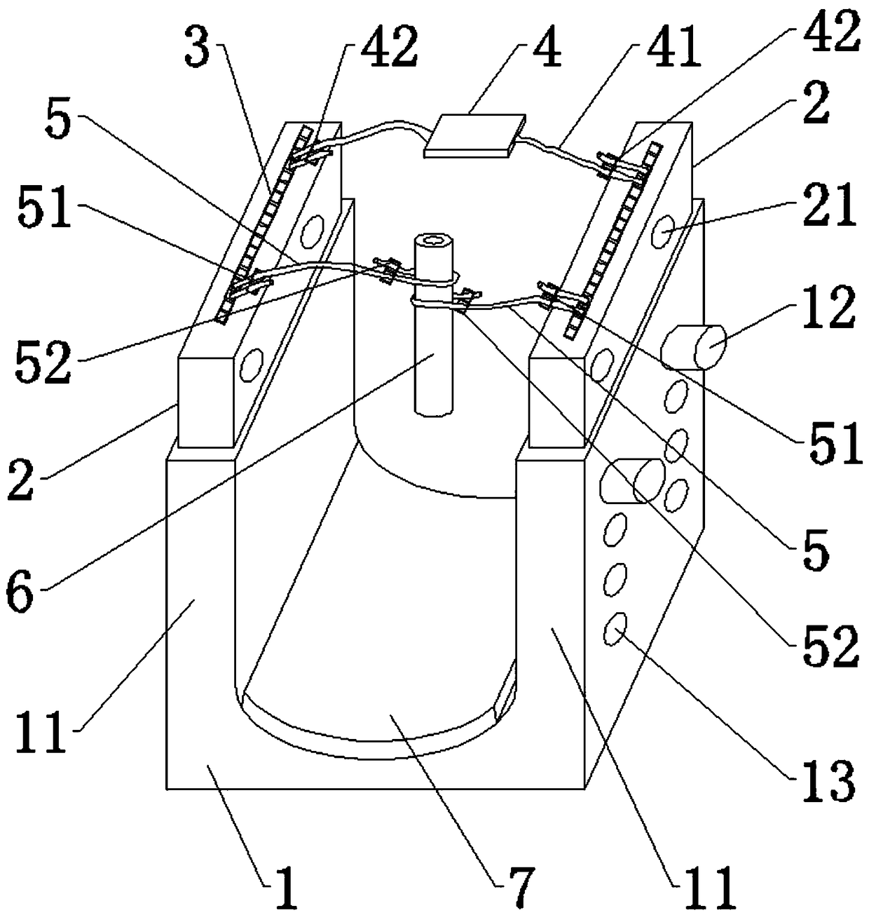 Fixing device for hanging tracheal intubation