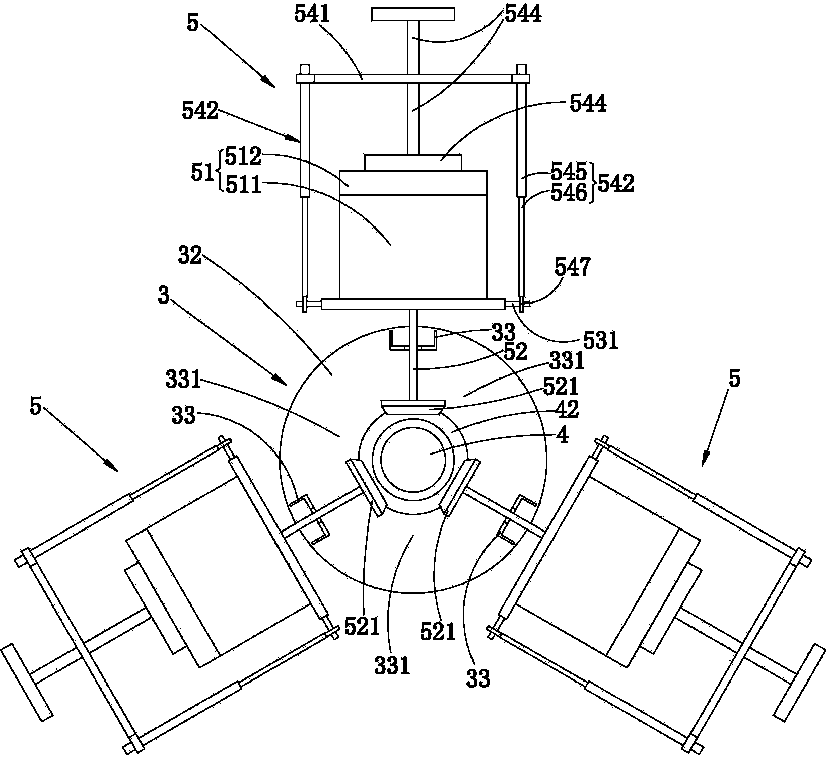 Forming machine for making hollow special-shaped biscuit