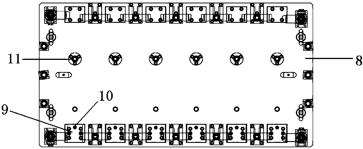 A clamping and processing method for multi-station inner wing parts