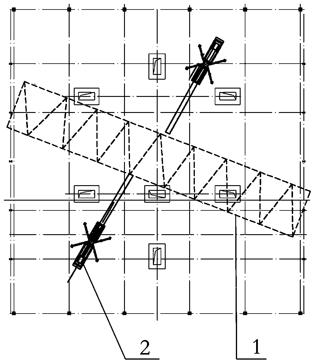 Installation method of double-layer long-span steel structure corridor