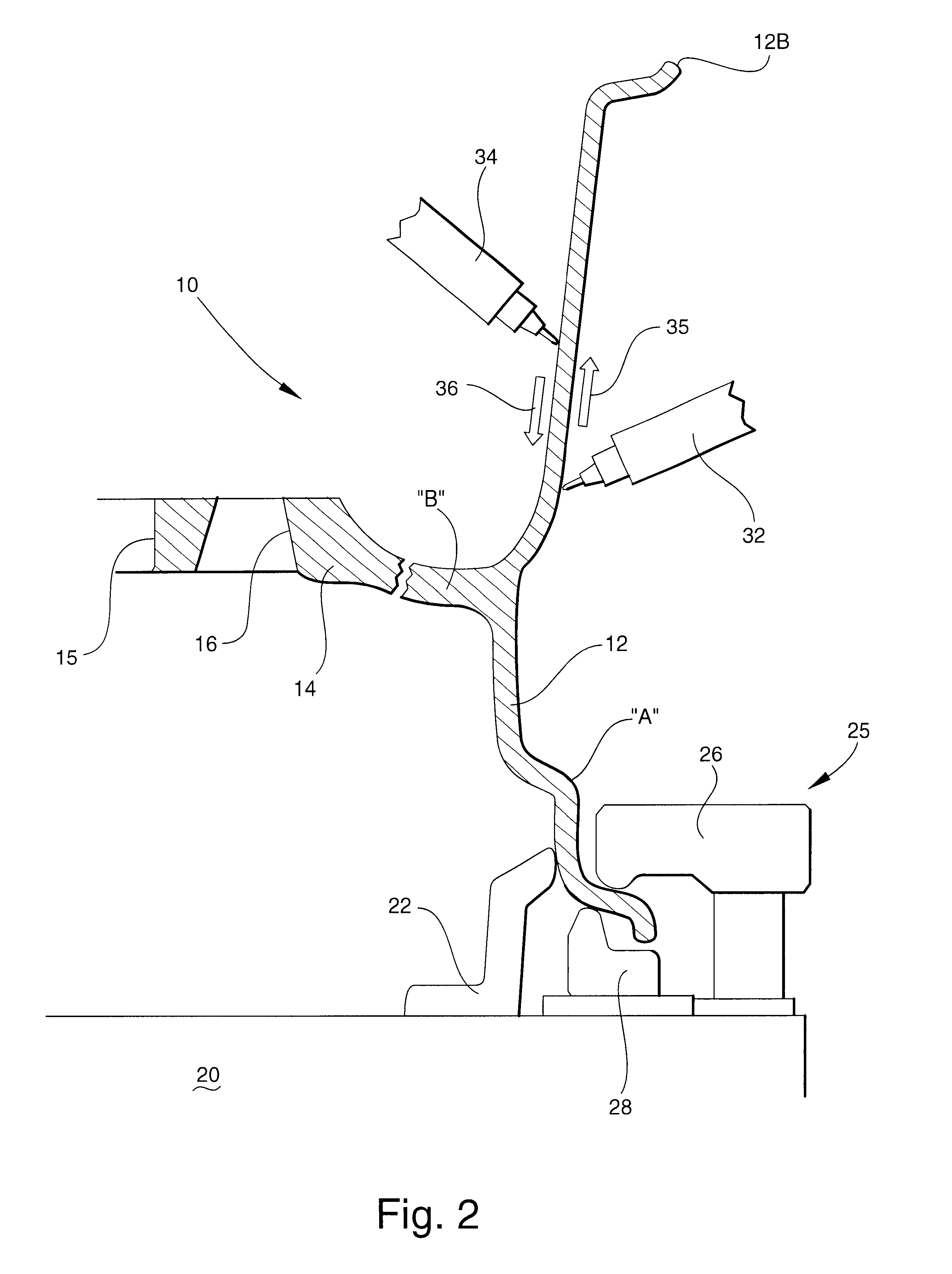 Method of manufacturing a wheel rim for a two-piece vehicle wheel assembly