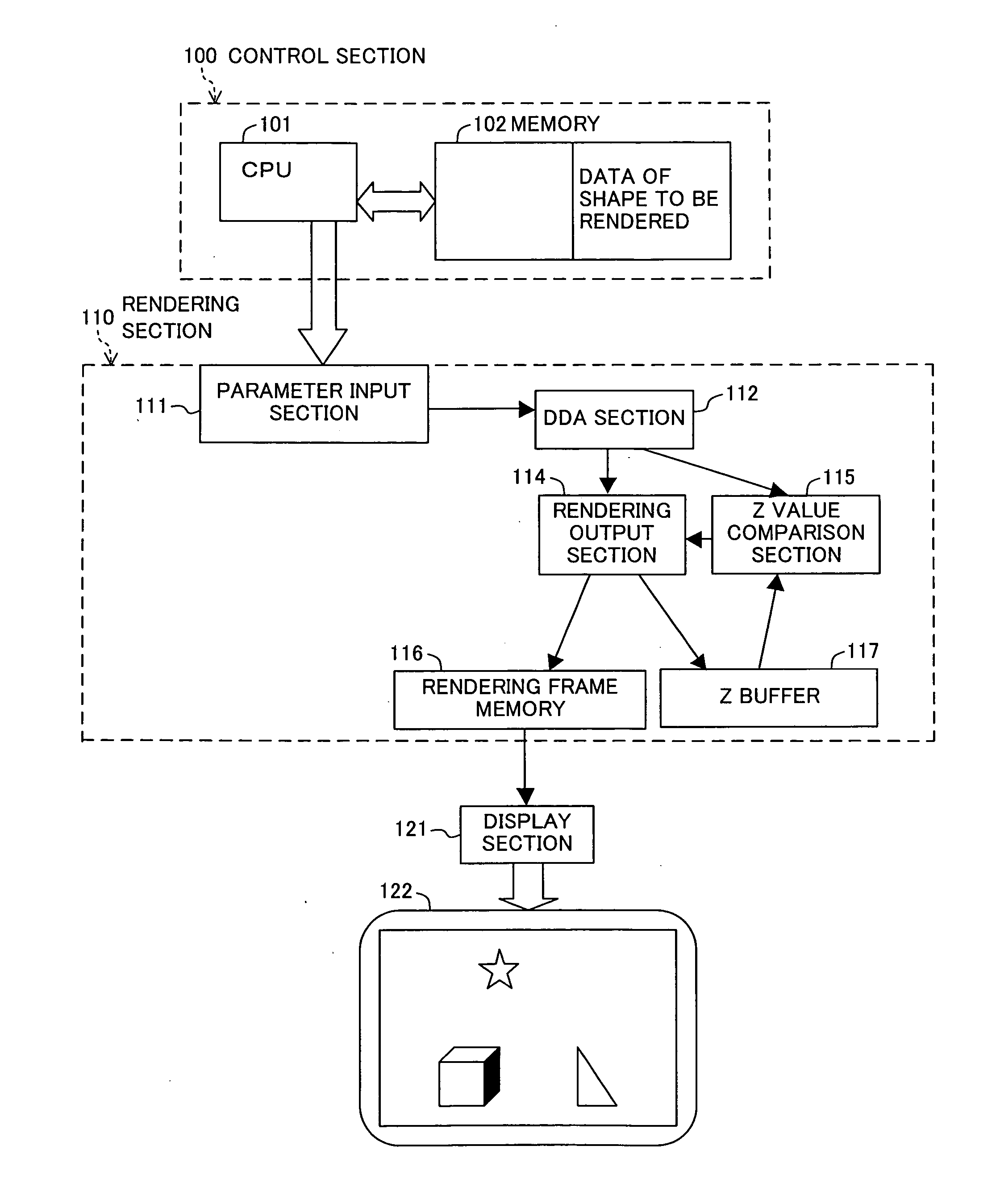 Computer graphics rendering method and apparatus