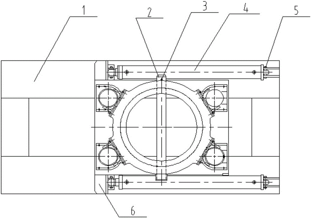 Device applied to pushing demoulding of fore shaft pipe of diaphragm wall