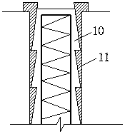 Construction device for pile splicing of existing pile foundation in soil