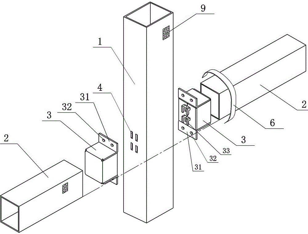 BIM-based ((building information modeling based) beam or column internal-cladding external-connecting connection structure