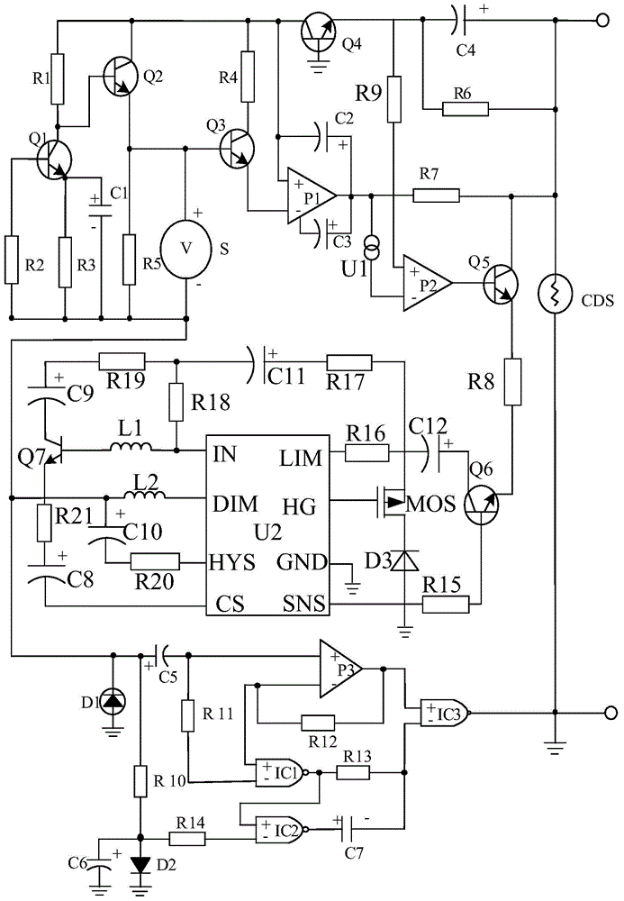 High-efficiency charge pump stabilized voltage supply device for buffer driving