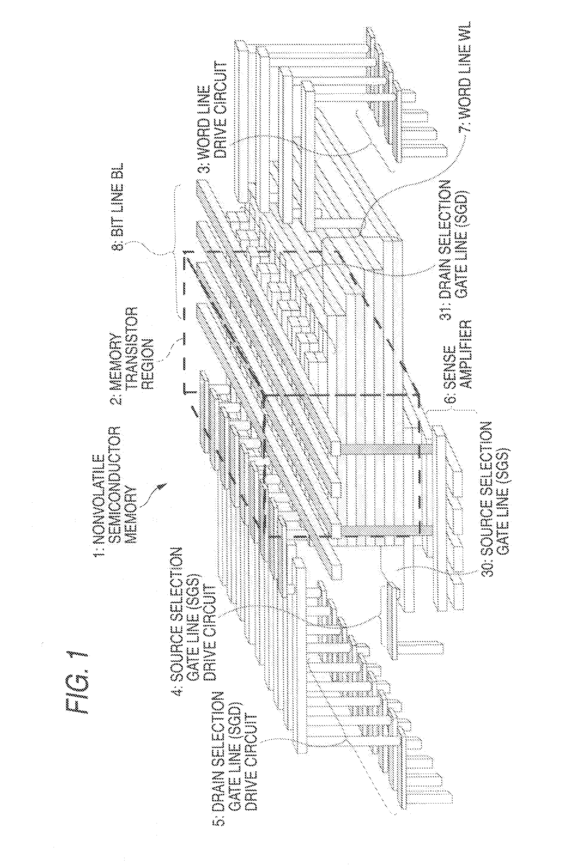 Nonvolatile semiconductor memory  and method for manufacturing the same