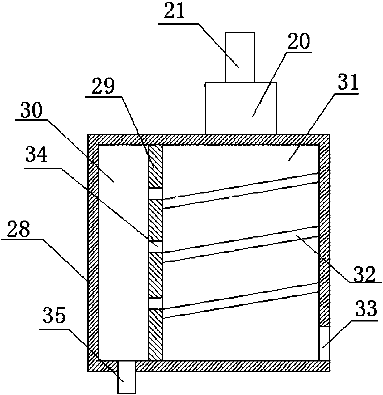 Aggregate screening device for buildings