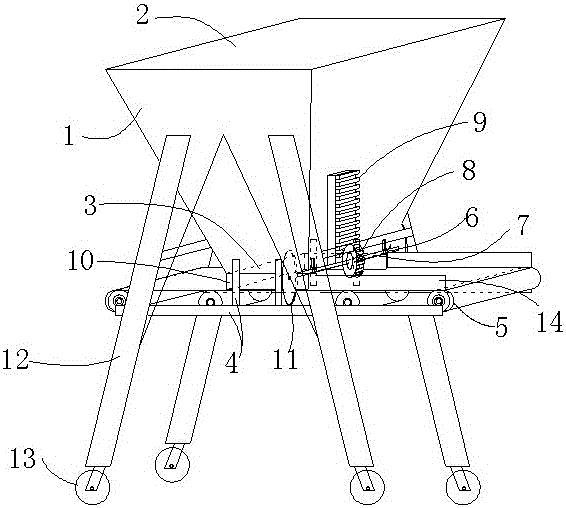 A crushing conveying device