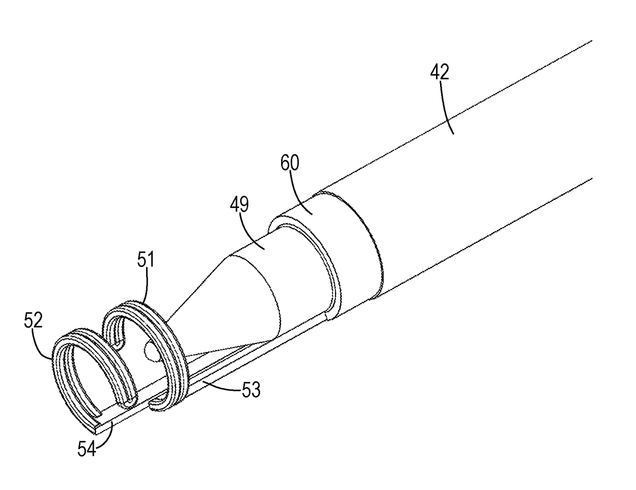 Endoscopic vessel harvester with blunt and active ring dissection