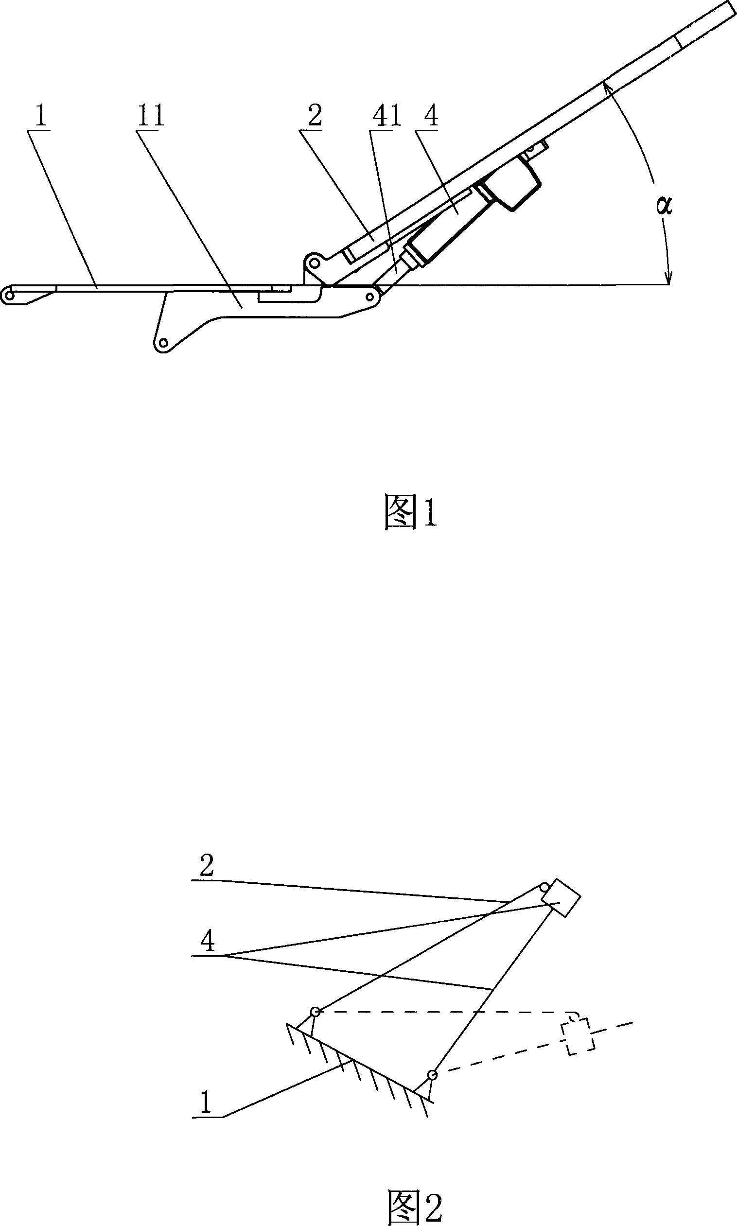 Angle regulating device for blood-drawing chair back plate