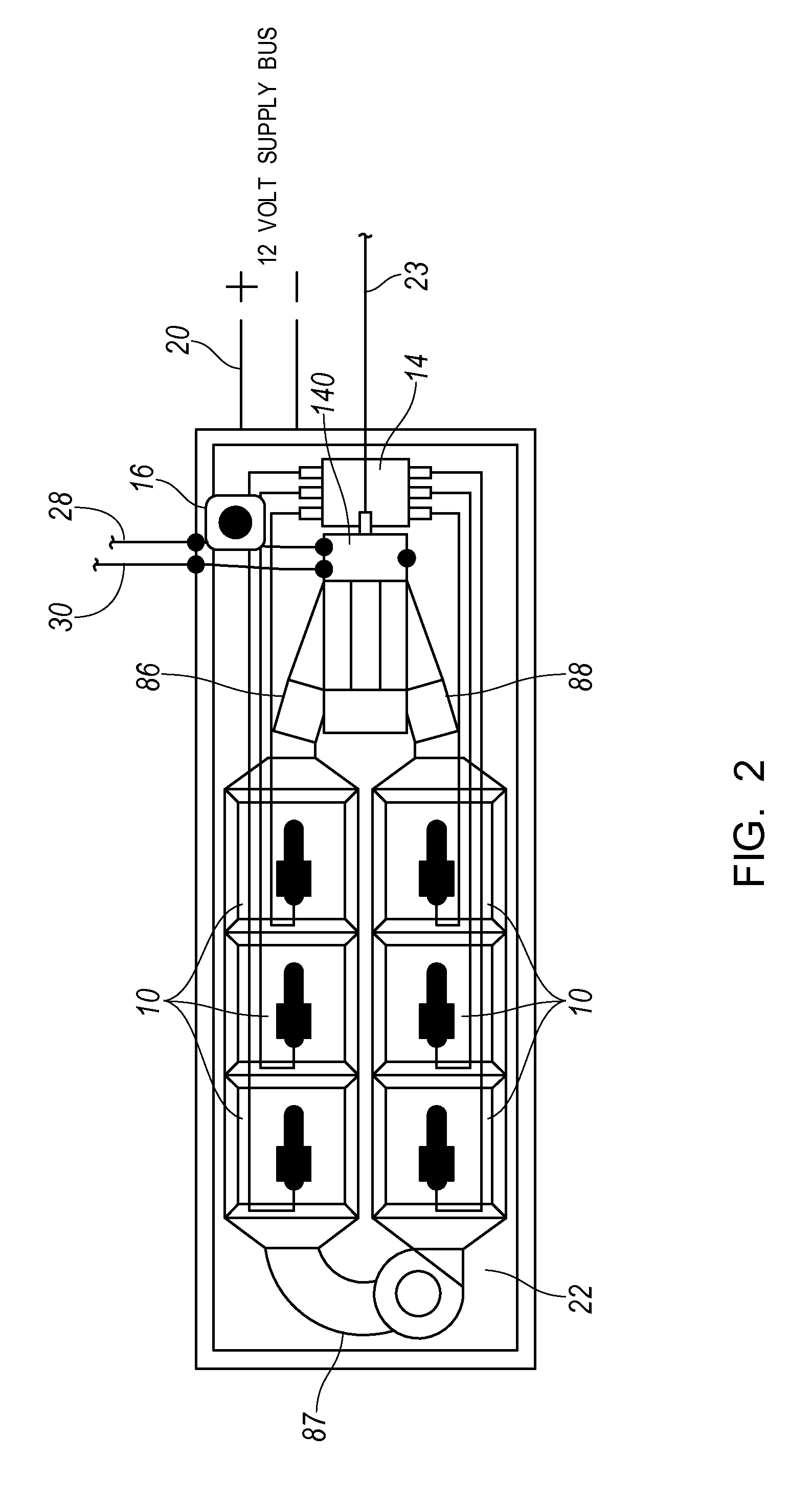 Temperature control of a vehicle battery