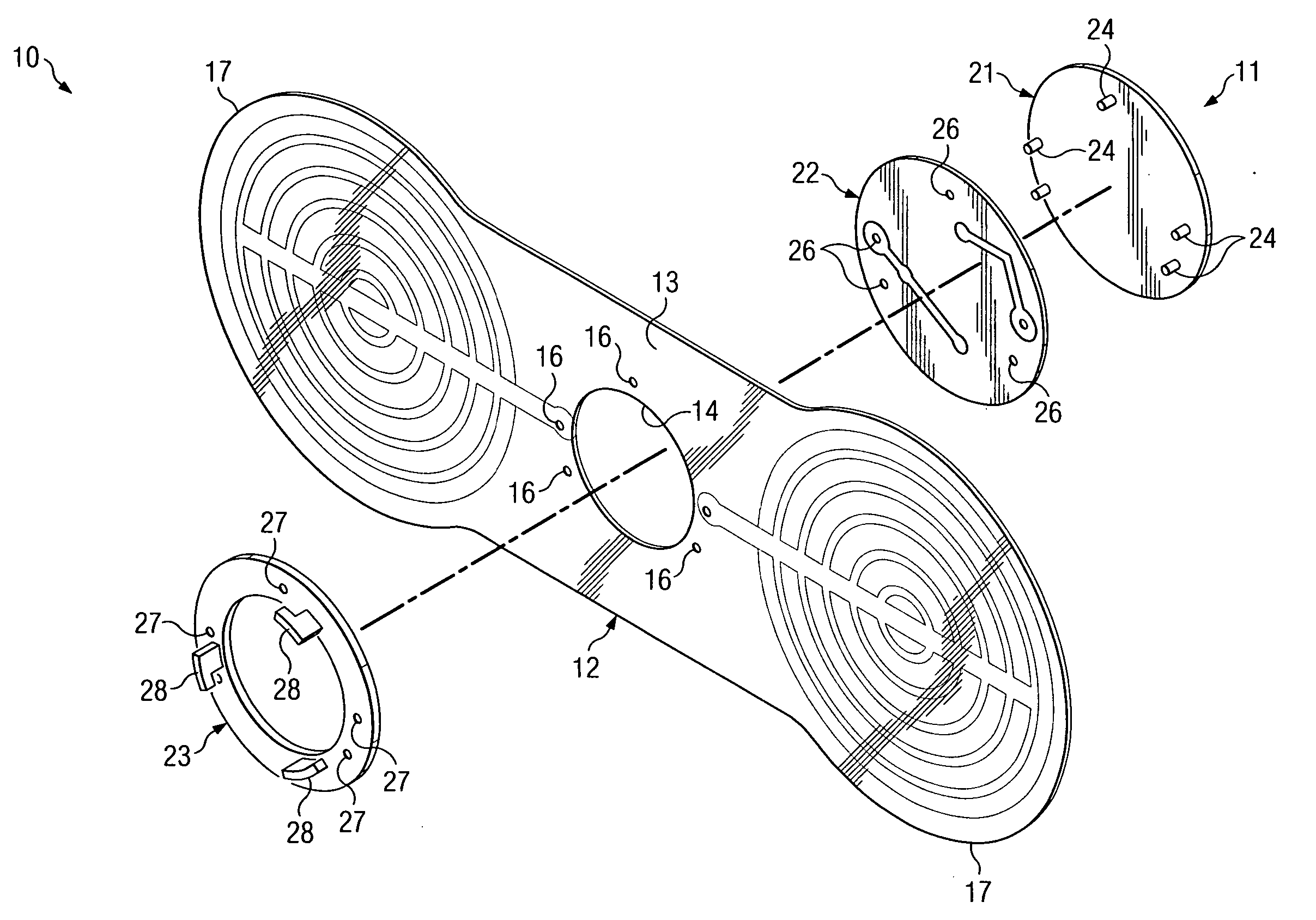Conductive pad assembly for electrical therapy device