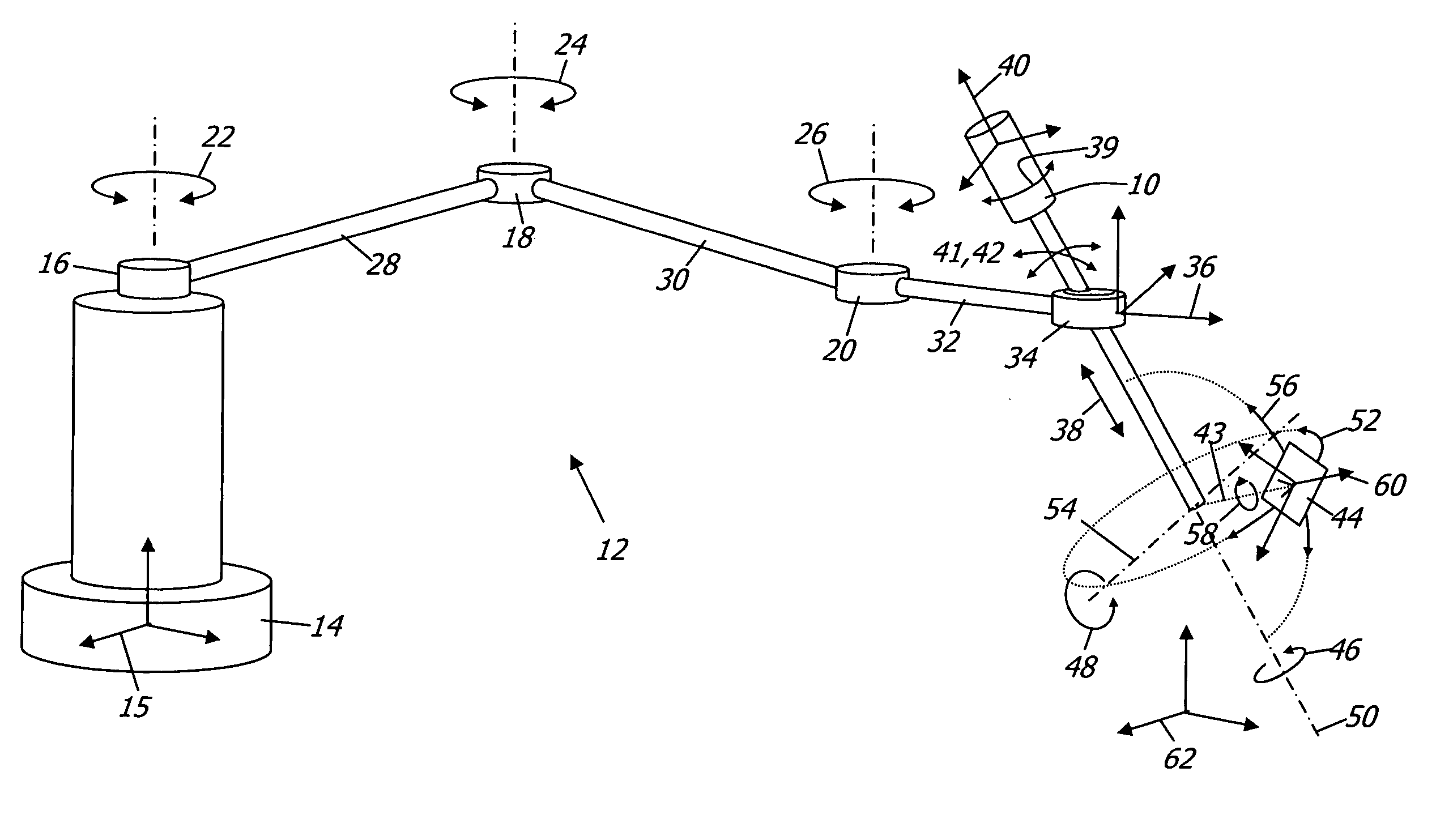 Method and system for using a variable direction of view endoscope with a robotic endoscope holder