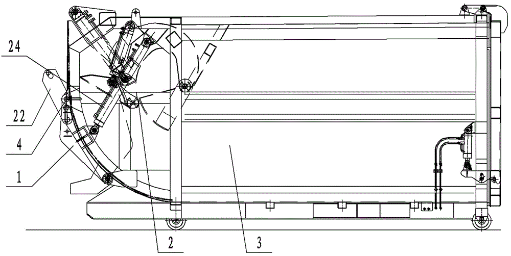 Self-loading compression pull arm carriage