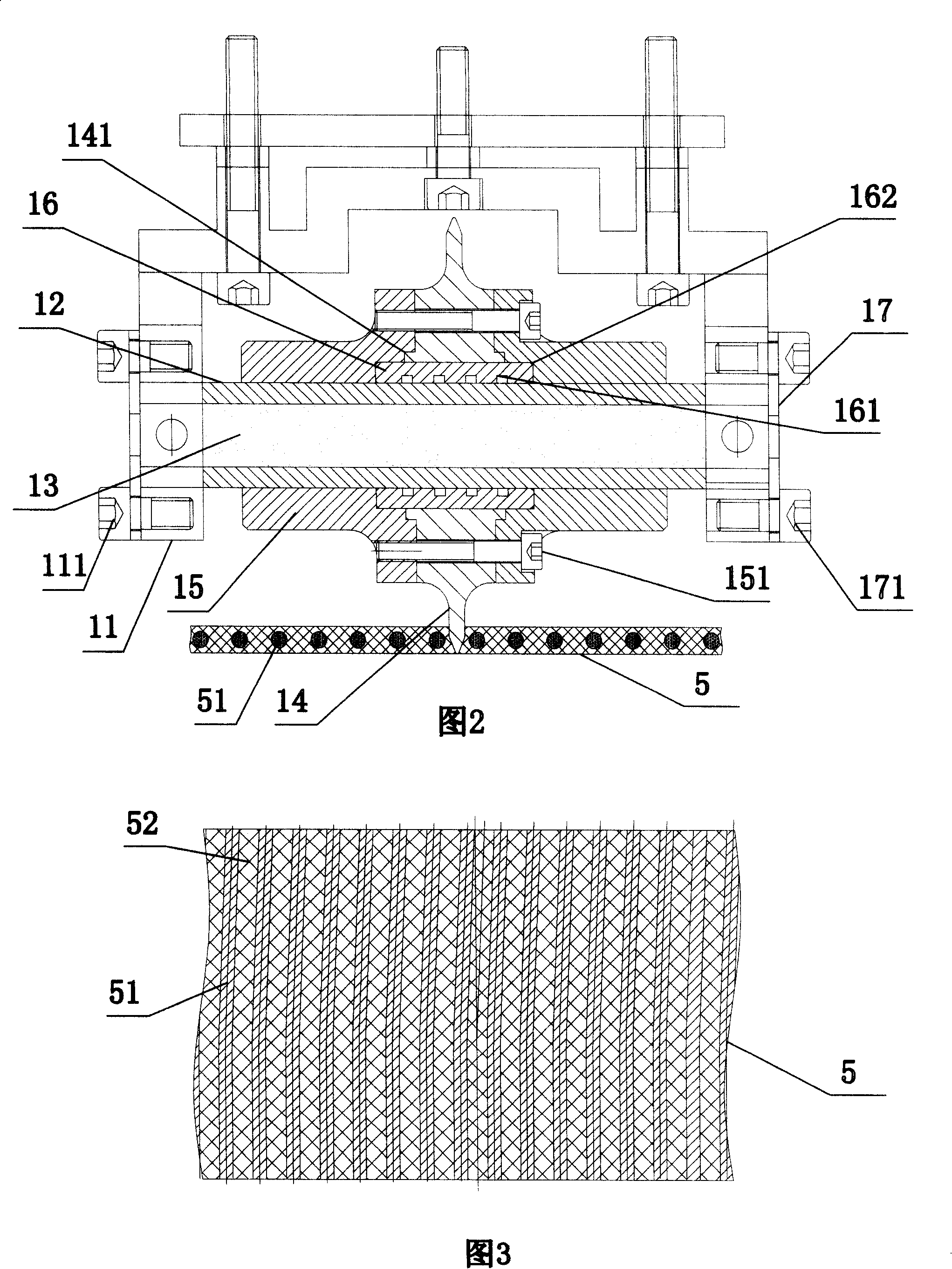 Wirecord fabric heat hob cutting device and method thereof