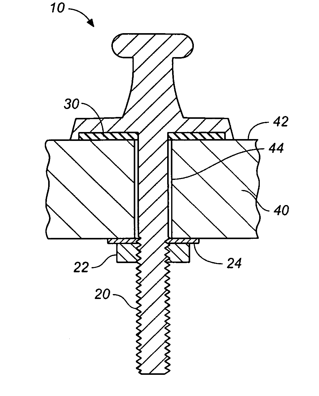 Deck mounted device with gasket