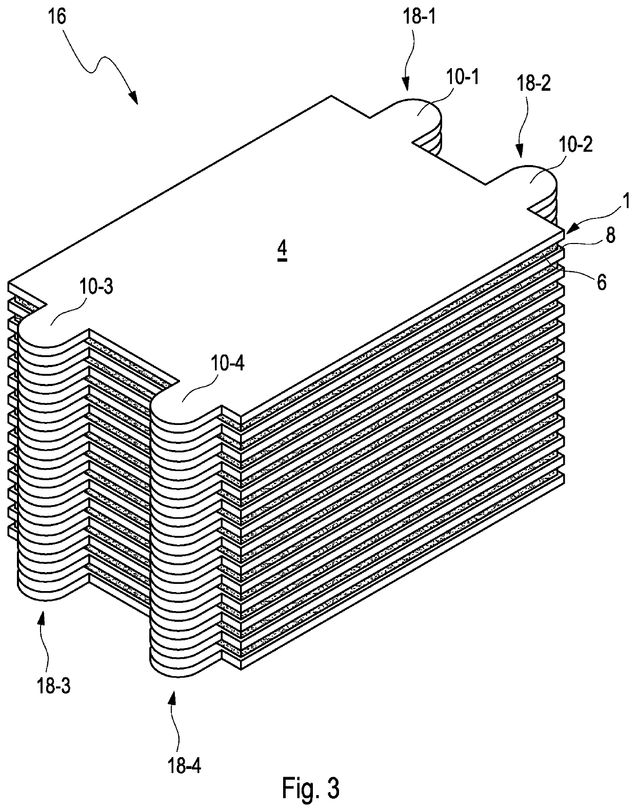 Membrane electrode assembly, fuel cell stack with membrane electrode assembly and alignment tool for fuel cell stack