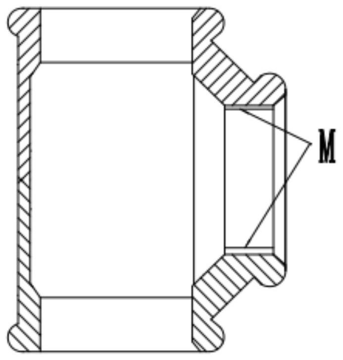 Sand core with built-in pouring gate