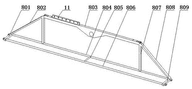 Self-balancing spray boom spraying machine