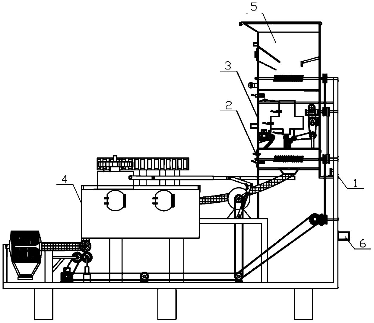 Device for extracting castor oil from castor cold pressed oil