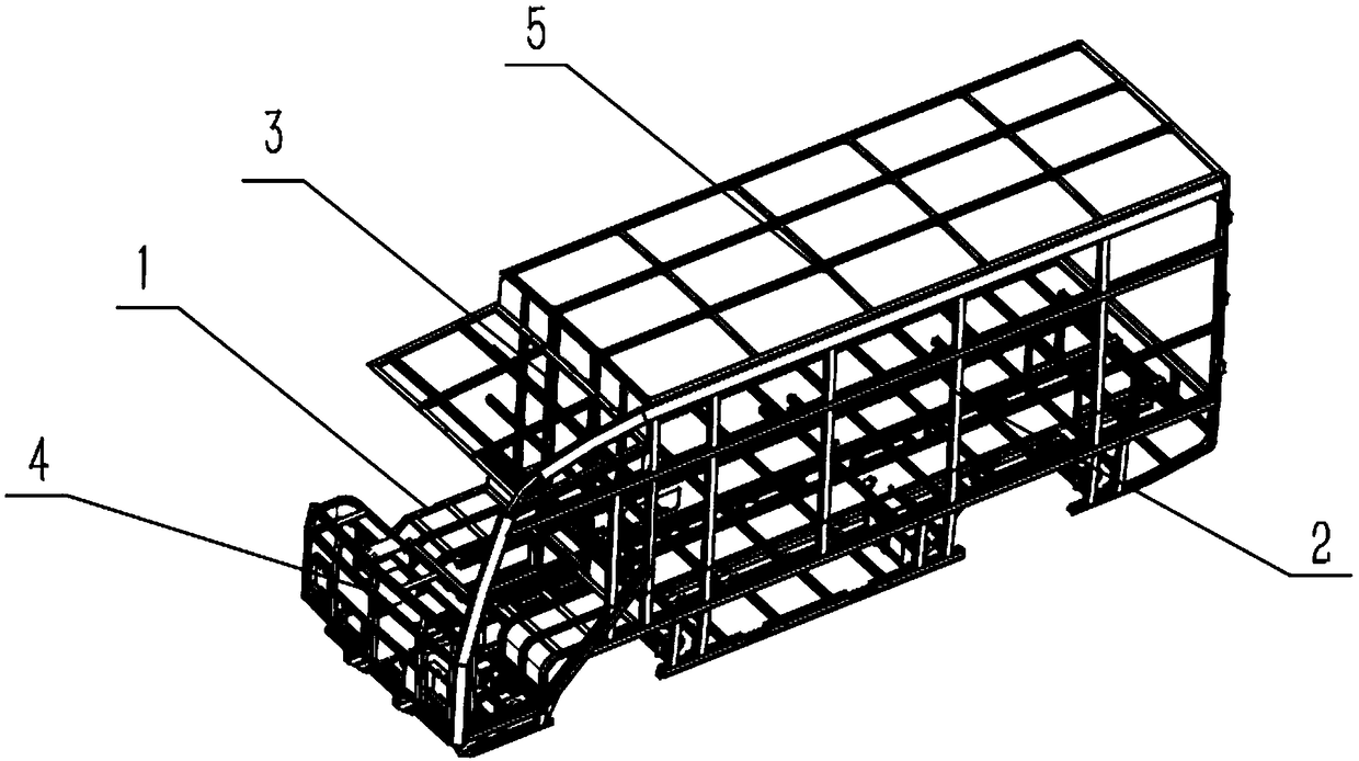 Delivery vehicle complete vehicle structure of full-integrated, modularized and total light-weighted structure and vehicle