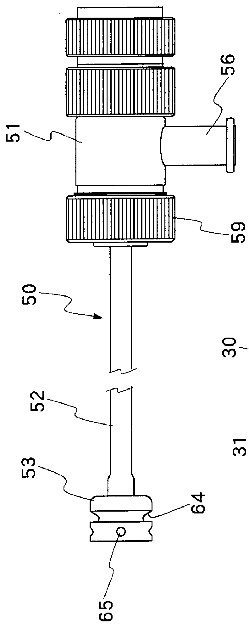 Balloon anchor for endoscopically inserting ultrasound probe