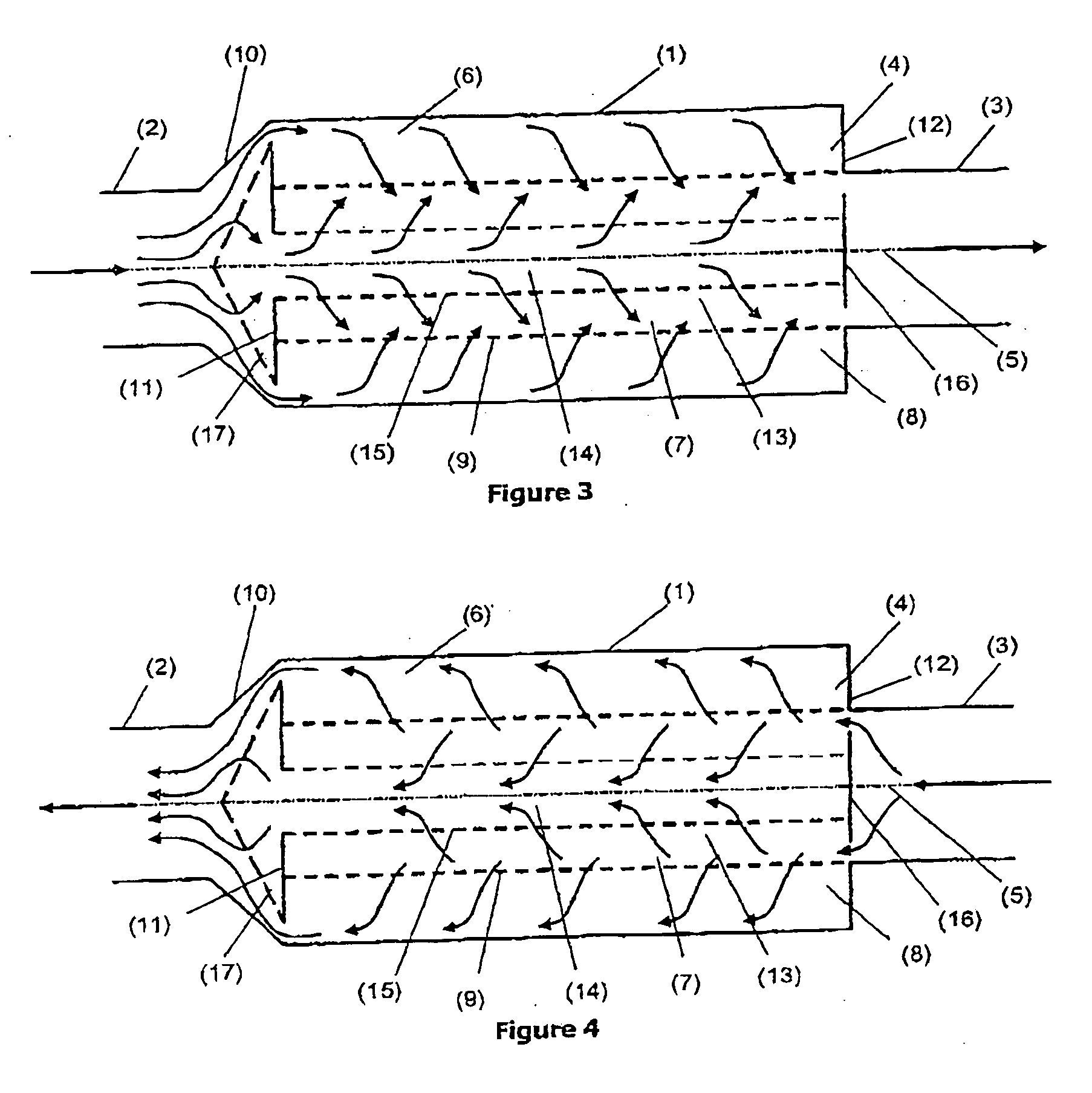 Filtering device for diesel engine exhaust gas