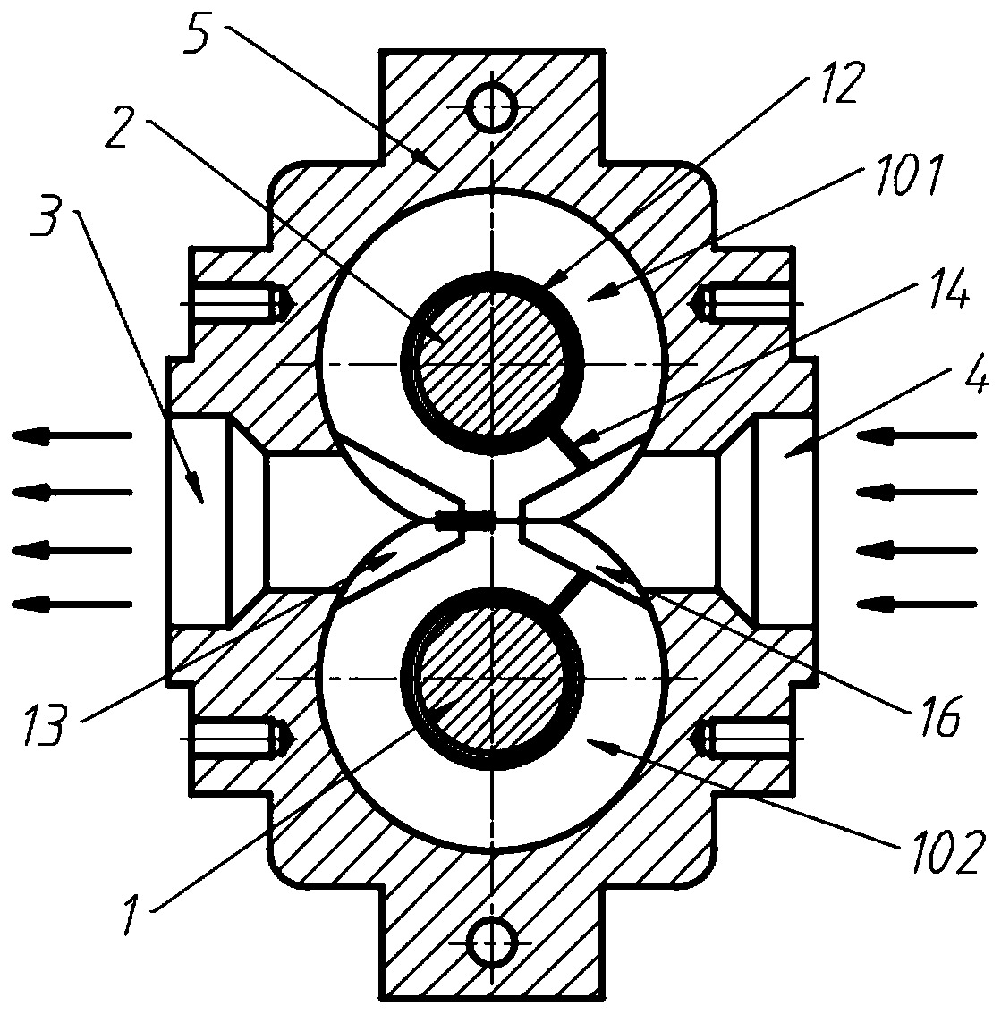 Pressure self-supply hybrid sliding bearing applied to gear pump