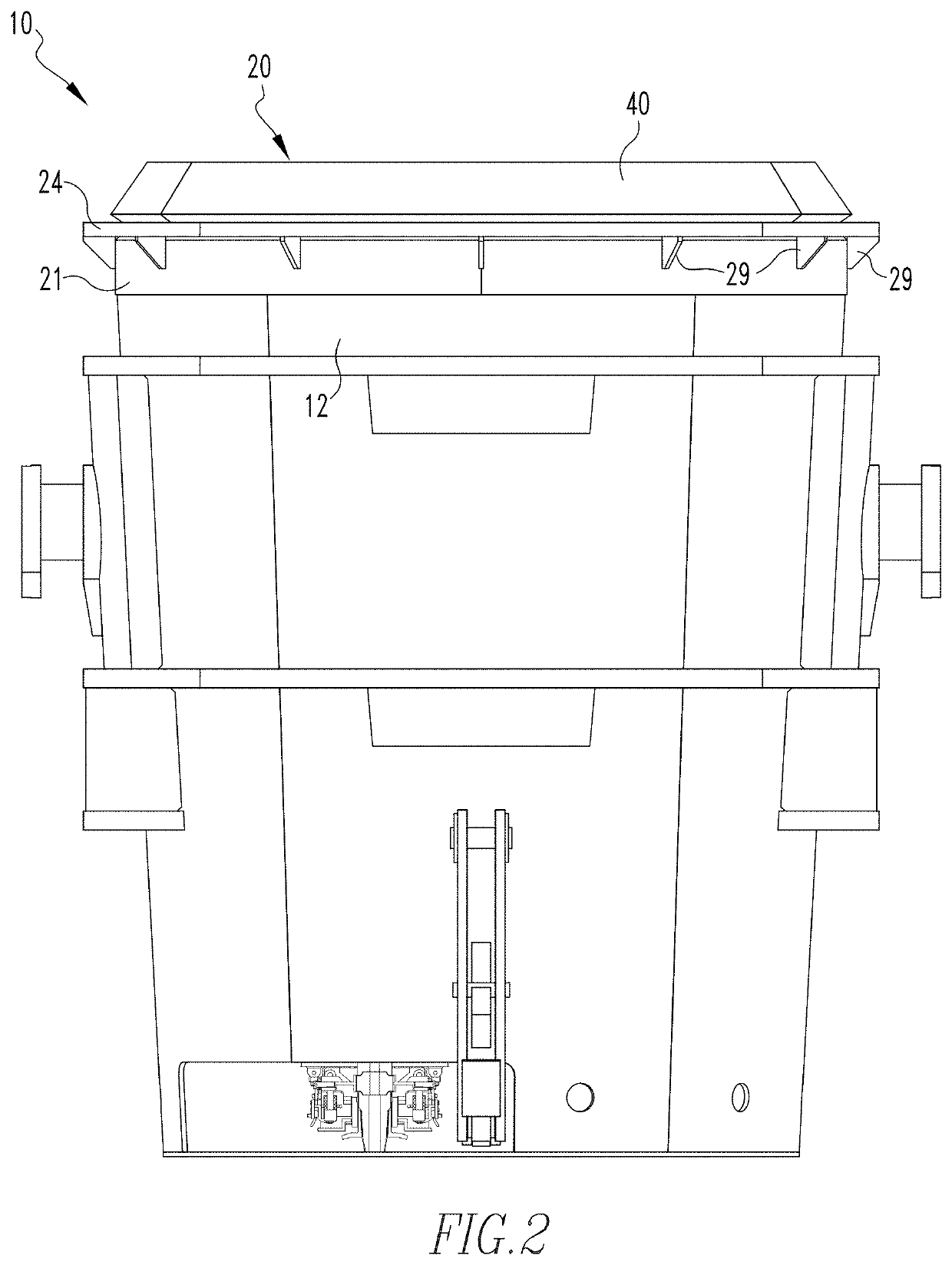 Steel ladle taper plate assemblies