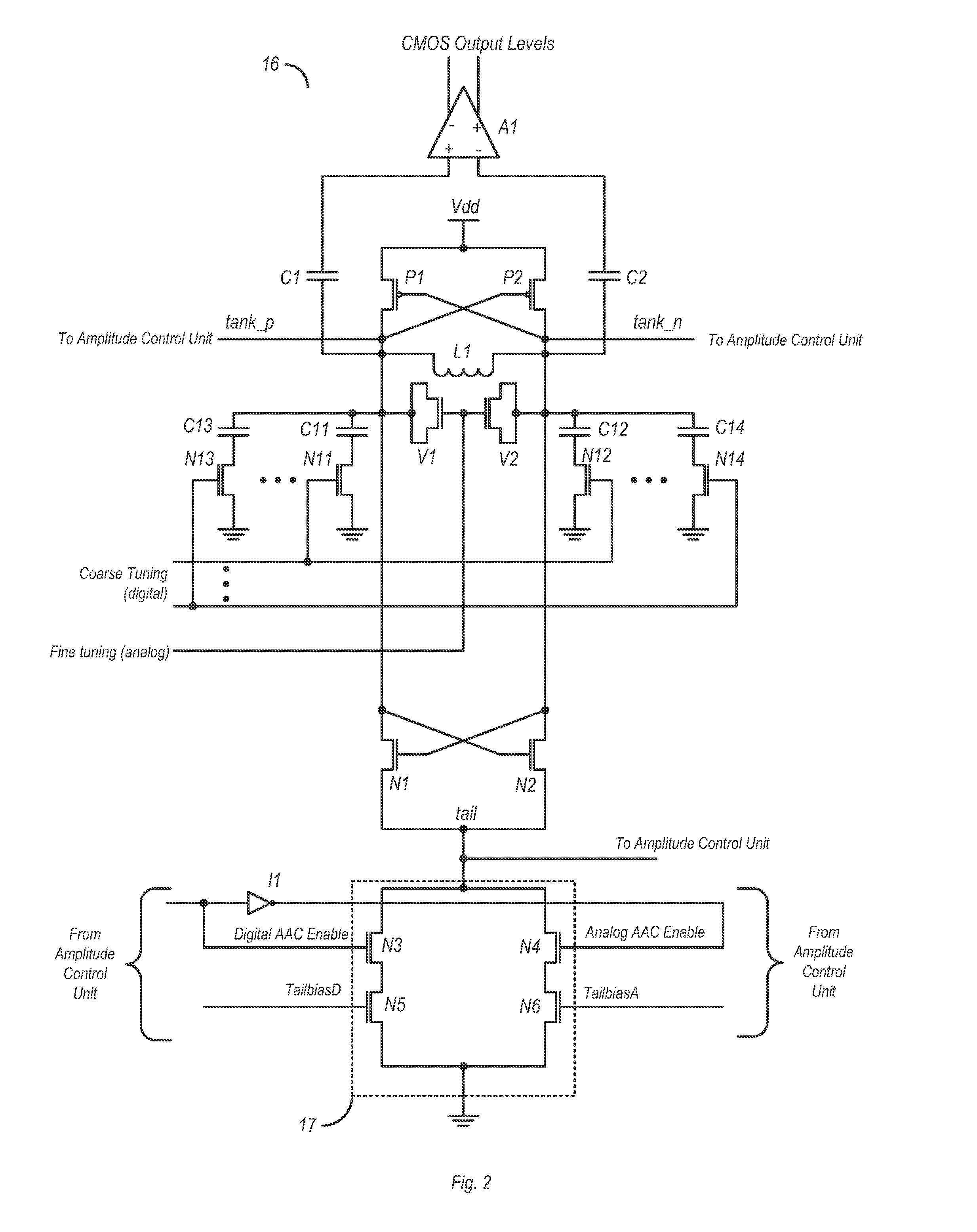 Automatic amplitude control for voltage controlled oscillator