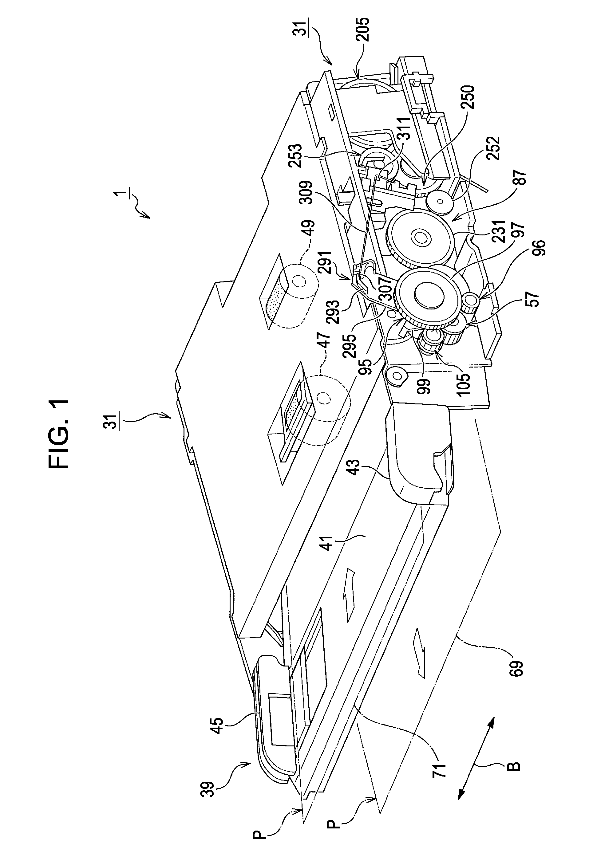 Transport-object transporting device and image processing apparatus