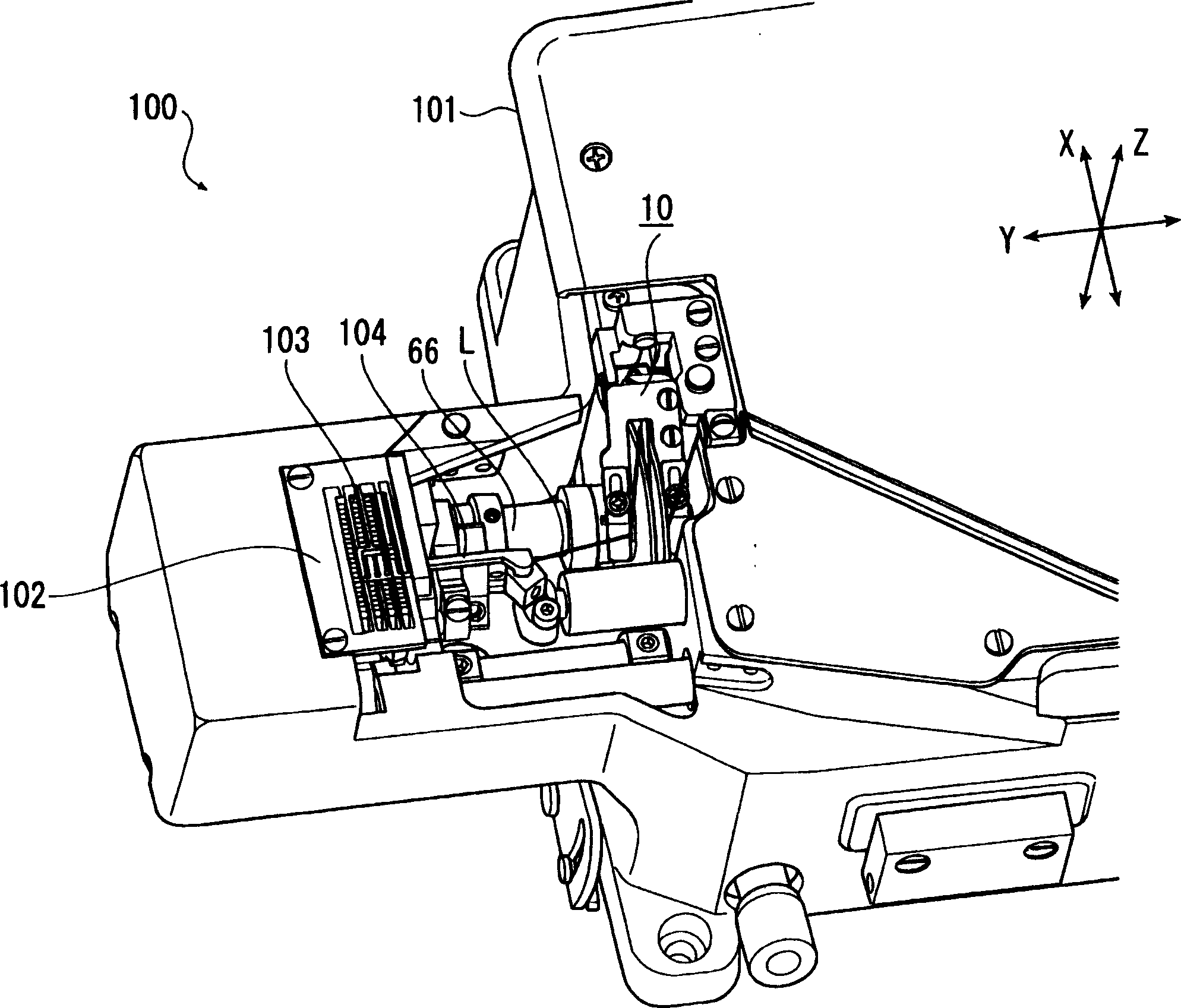 Thread return device of sewing machine