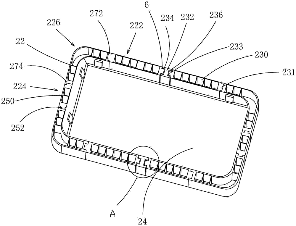 Spliced packing box for liquid crystal glass panels