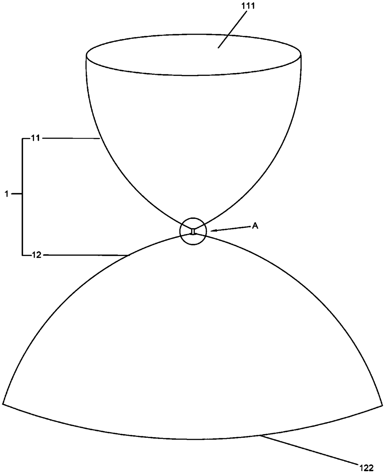 Ultrawideband top suction antenna