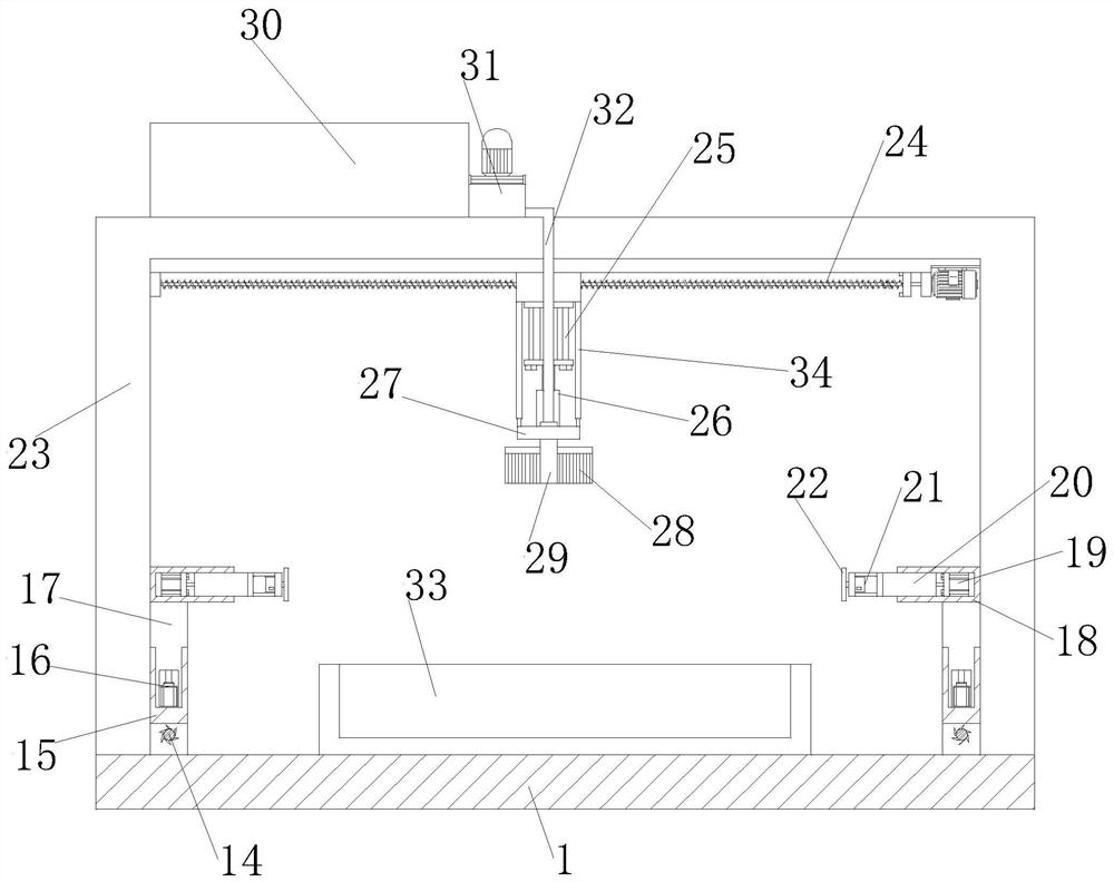 Multifunctional manufacturing table for hardware machining