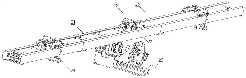 A fully automatic detachment pin-chain system and method for rail transportation