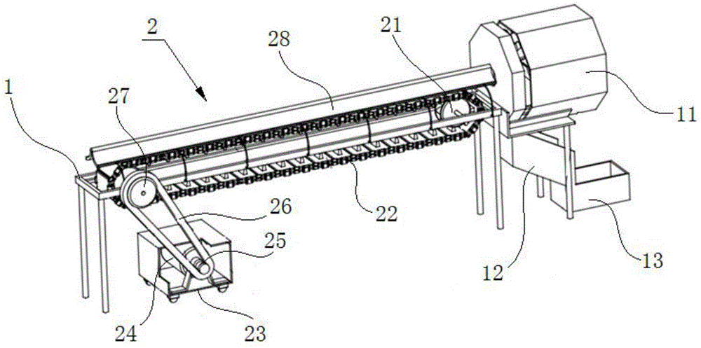 Sugarcane cutting device based on seed bud image recognition