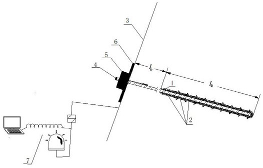 Foundation pit expansion bolt type pre-stressed anchor rod applying mechanism and construction method thereof