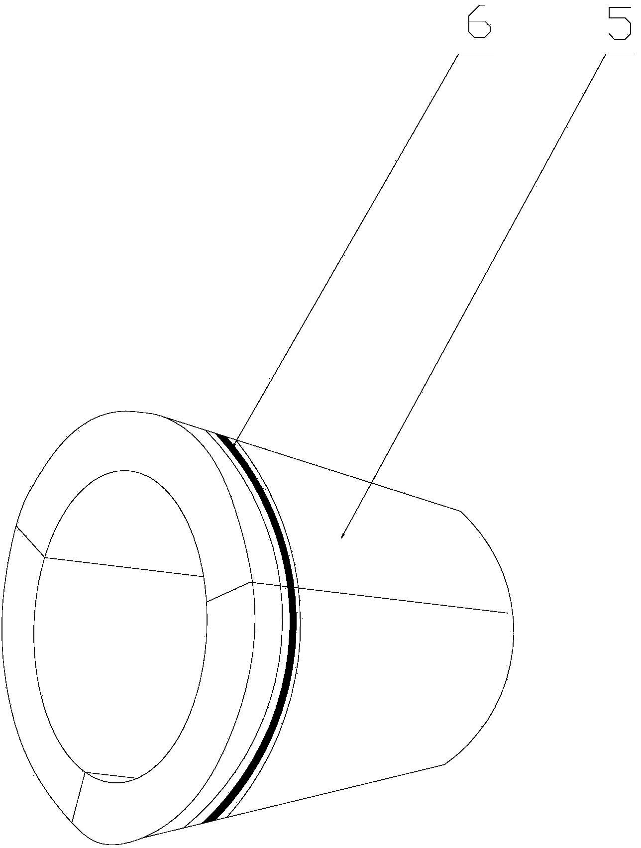 Taper press-fitting cable wiring terminal