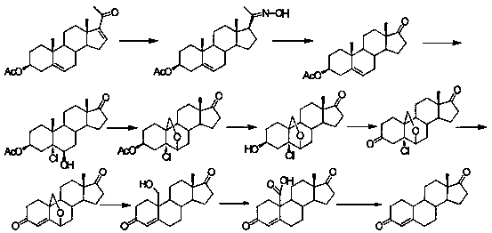 Method for preparing 19-desmethyl-4-androstene-3,17-diketone by using one-pot method