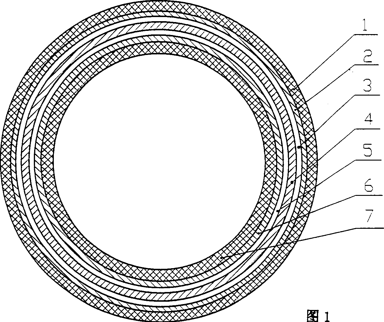 Steel-plastics composite pressure pipe and its production method