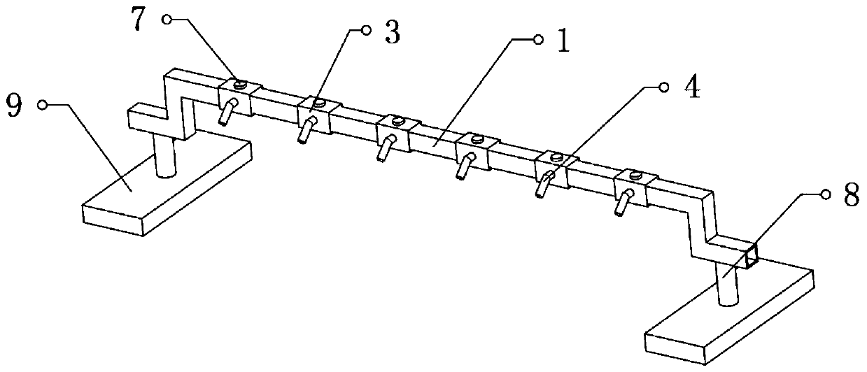 Drip irrigation device for agricultural greenhouses