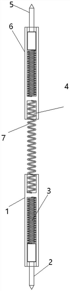 Double-end double-acting probe capable of being bent at will