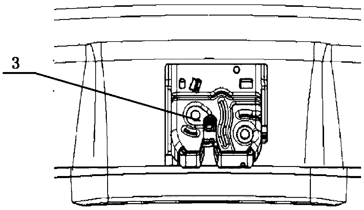 Tail door lock body cover structure