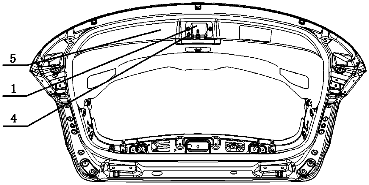 Tail door lock body cover structure