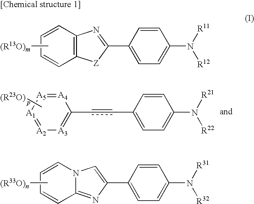 Pet probe having an alkoxy group substituted by fluorine and hydroxy group