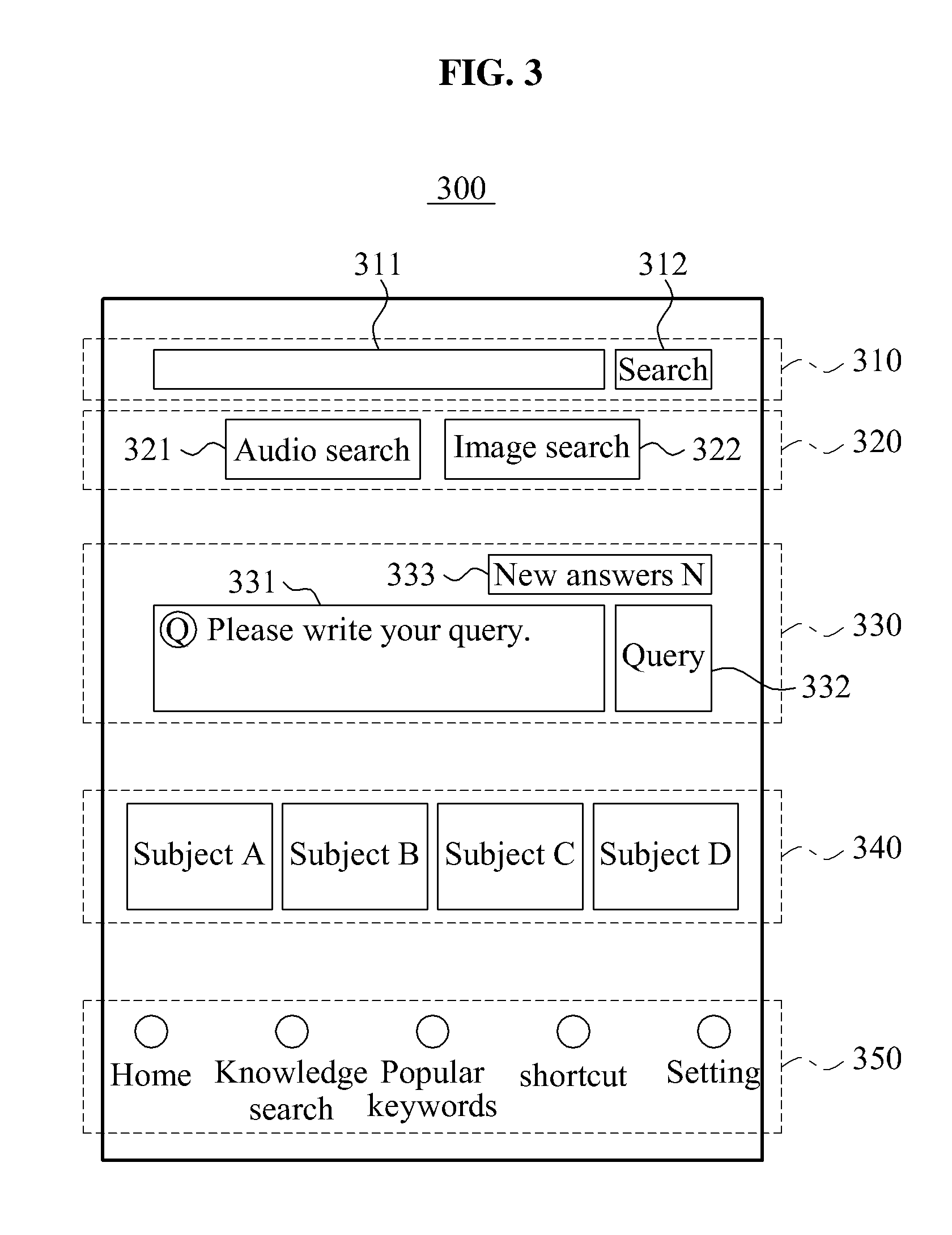 Mobile system, search system and search result providing method for mobile search
